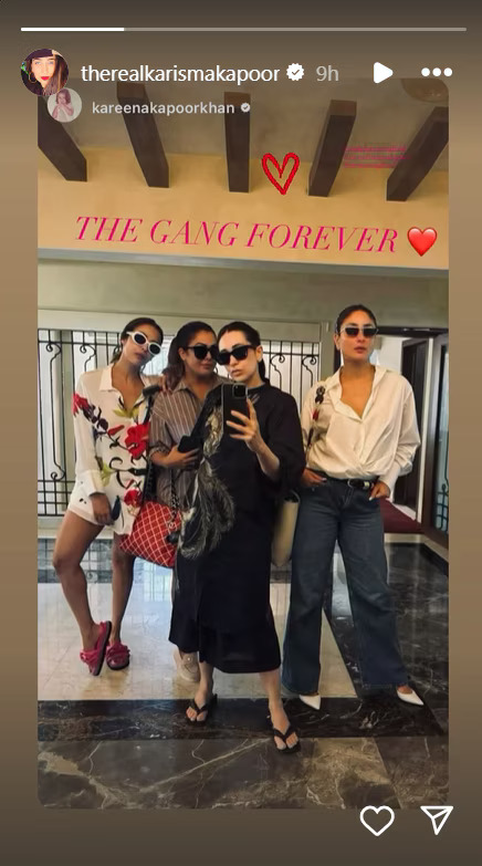 karishma kapoor with her girl gang